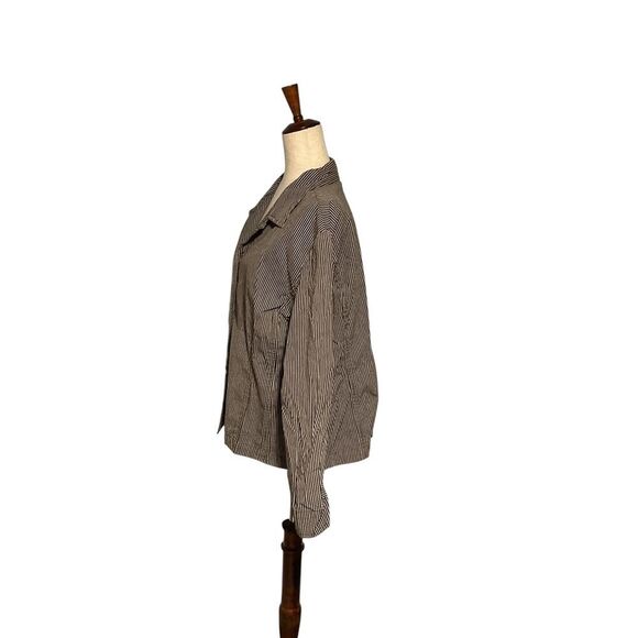 Chico's Pinstripe Stretchy Jacket - Picture 5 of 11